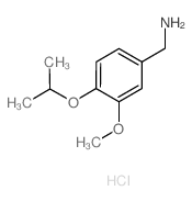 (4-Isopropoxy-3-methoxyphenyl)methanaminehydrochloride结构式