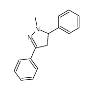 1-methyl-3,5-diphenyl-4,5-dihydro-1H-pyrazole Structure