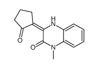 1-methyl-3-(2-oxocyclopentylidene)-4H-quinoxalin-2-one Structure