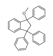 methyl-(1,3,3-triphenyl-indan-1-yl)-ether Structure