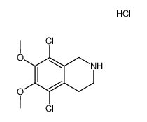 5,8-dichloro-6,7-dimethoxy-1,2,3,4-tetrahydroisoquinoline hydrochloride结构式