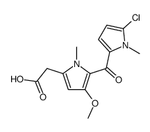 4-methoxy-5-(5-chloro-1-methylpyrrol-2-oyl)-1-methylpyrrole-2-acetic acid Structure