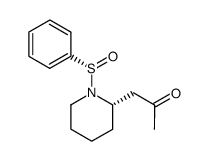 1-((S)-1-((S)-phenylsulfinyl)piperidin-2-yl)propan-2-one Structure