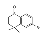 6-bromo-4,4-dimethyl-2,3-dihydrothiochromene 1-oxide结构式