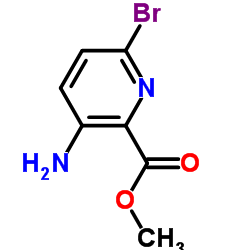 3-氨基-6-溴吡啶-2-甲酸甲酯结构式