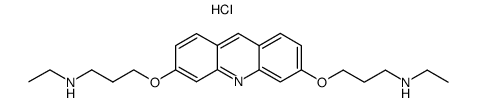 Ethyl-{3-[6-(3-ethylamino-propoxy)-acridin-3-yloxy]-propyl}-amine; hydrochloride Structure