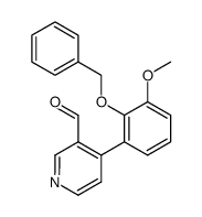 4-(2-(phenylmethoxy)-3-methoxyphenyl)pyridine-3-carboxaldehyde结构式