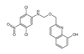 2-[(2,5-dichloro-4-nitroanilino)methoxymethyl]quinolin-8-ol Structure