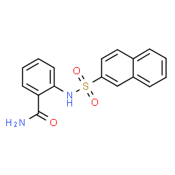2-((2-NAPHTHYLSULFONYL)AMINO)BENZAMIDE structure
