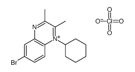 6-bromo-1-cyclohexyl-2,3-dimethylquinoxalin-1-ium,perchlorate Structure