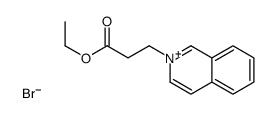 ethyl 3-isoquinolin-2-ium-2-ylpropanoate,bromide结构式