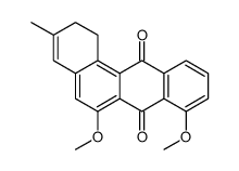 6,8-dimethoxy-3-methyl-1,2-dihydrobenzo[a]anthracene-7,12-dione结构式