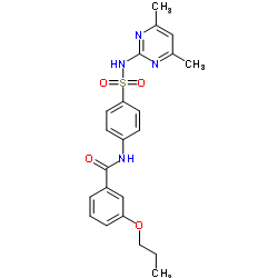 N-{4-[(4,6-Dimethyl-2-pyrimidinyl)sulfamoyl]phenyl}-3-propoxybenzamide Structure