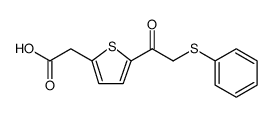 2-Thiopheneacetic acid, 5-[2-(phenylthio)acetyl]结构式