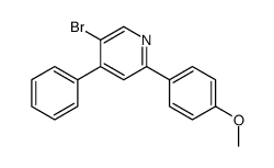5-bromo-2-(4-methoxyphenyl)-4-phenylpyridine结构式