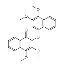 3,4-Dimethoxy-2-(3,4-dimethoxy-1-naphthyloxy)-1(2H)-naphthalinon结构式