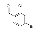 5-BROMO-3-CHLORO-2-FORMYLPYRIDINE Structure