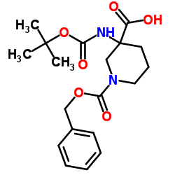 3-Boc-氨基-1-Cbz-哌啶-3-羧酸图片