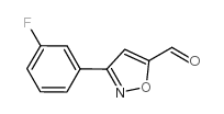 3-(3-FLUOROPHENYL)ISOXAZOLE-5-CARBALDEHYDE Structure