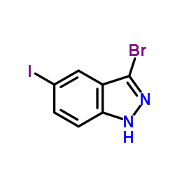 3-Bromo-5-iodo-1H-indazole Structure