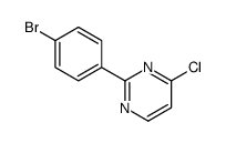 2-(4-bromophenyl)-4-chloropyrimidine Structure