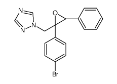 1-[[2-(4-bromophenyl)-3-phenyloxiran-2-yl]methyl]-1,2,4-triazole结构式