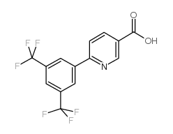 6-(3,5-Bis(trifluoromethyl)phenyl)-nicotinic acid Structure
