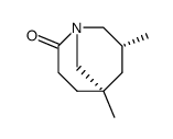 (5R,7R)-5,7-Dimethyl-1-aza-bicyclo[3.3.1]nonan-2-one Structure