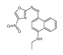 N-ethyl-4-[(4-nitro-1,3-oxazol-2-yl)diazenyl]naphthalen-1-amine Structure