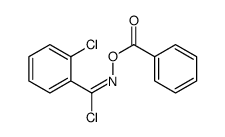 [[chloro-(2-chlorophenyl)methylidene]amino] benzoate结构式