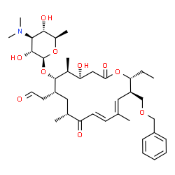 23-O-benzyl-5-mycaminosyl-tylonolide结构式