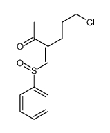 3-(benzenesulfinylmethylidene)-6-chlorohexan-2-one Structure