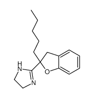 2-(2-pentyl-3H-1-benzofuran-2-yl)-4,5-dihydro-1H-imidazole Structure