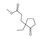 methyl 3-(1-ethyl-2-oxocyclopentyl)propanoate结构式