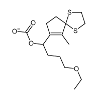 [4-ethoxy-1-(9-methyl-1,4-dithiaspiro[4.4]non-8-en-8-yl)butyl] carbonate结构式