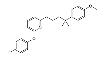 2-[4-(4-ethoxyphenyl)-4-methylpentyl]-6-(4-fluorophenoxy)pyridine结构式