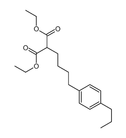 diethyl 2-[4-(4-propylphenyl)butyl]propanedioate结构式