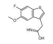 2-(6-fluoro-5-methoxy-1-benzothiophen-3-yl)acetamide Structure