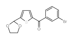 2-(3-BROMOBENZOYL)-5-(1,3-DIOXOLAN-2-YL)THIOPHENE picture