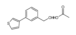 acetic acid,(3-thiophen-3-ylphenyl)methanol结构式