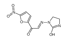 1-[(E)-[2-(5-nitrofuran-2-yl)-2-oxoethylidene]amino]imidazolidin-2-one结构式