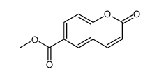 2H-1-Benzopyran-6-carboxylic acid, 2-oxo-, methyl ester结构式