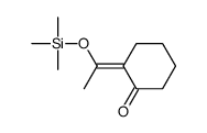 2-(1-trimethylsilyloxyethylidene)cyclohexan-1-one结构式