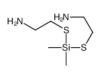 2-[2-aminoethylsulfanyl(dimethyl)silyl]sulfanylethanamine结构式