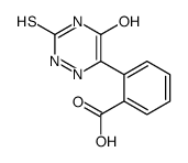 2-(5-oxo-3-sulfanylidene-2H-1,2,4-triazin-6-yl)benzoic acid结构式