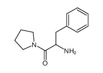 2-Amino-3-phenyl-1-(1-pyrrolidinyl)-1-propanone结构式