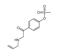 [4-[2-(prop-2-enylamino)acetyl]phenyl] methanesulfonate结构式