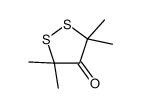 3,3,5,5-tetramethyldithiolan-4-one结构式