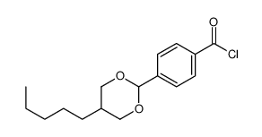 4-(5-pentyl-1,3-dioxan-2-yl)benzoyl chloride结构式