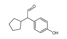 2-cyclopentyl-2-(4-hydroxyphenyl)acetaldehyde Structure
